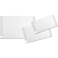 HERMA 20223 - Juego de 3 fundas para libros (26-5 x 54 cm- plástico resistente- con etiqueta para rotulación y…